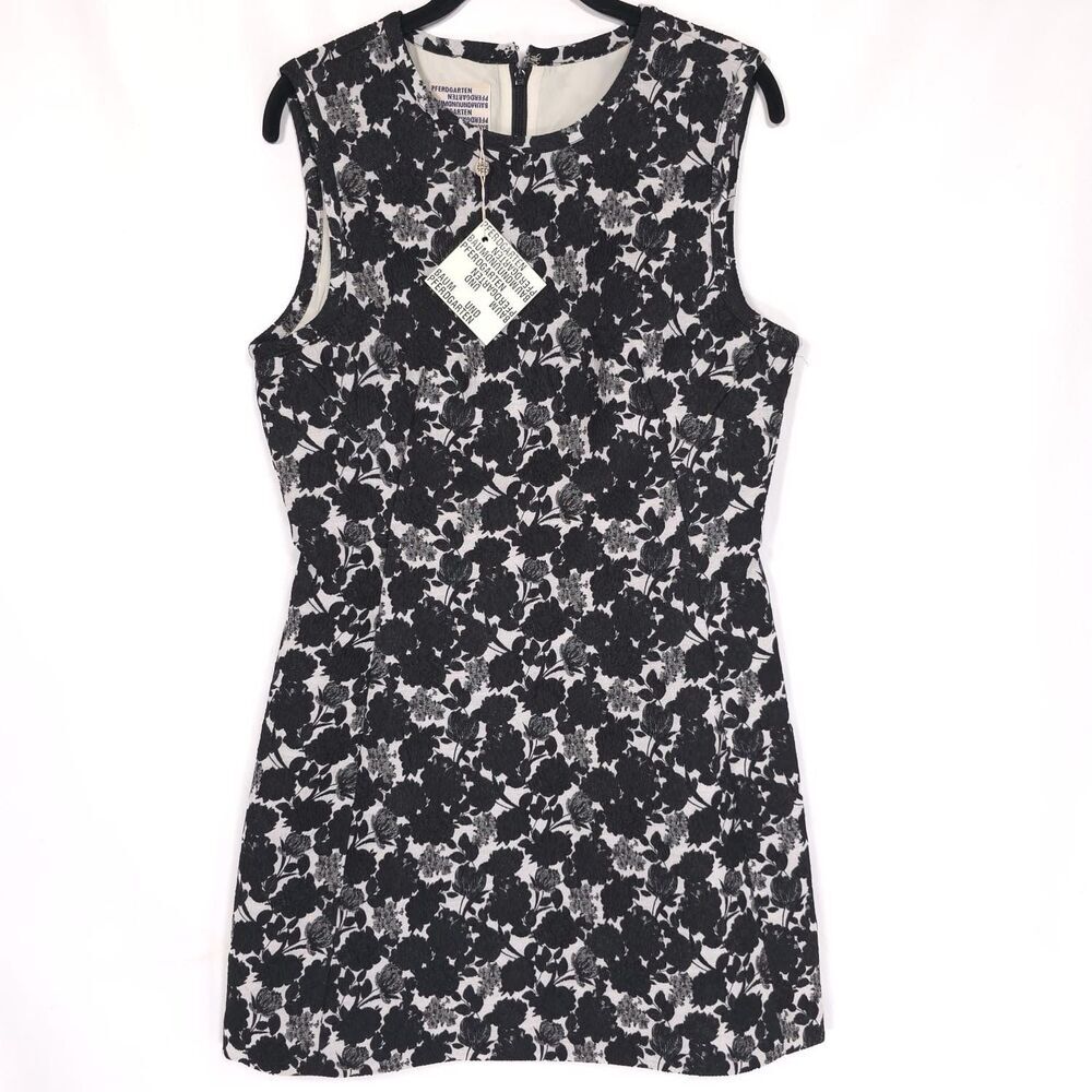 NWT BAUM UND PFERDGARTEN Dress Size 38 US8 Arizona Jacquard Floral Black‎